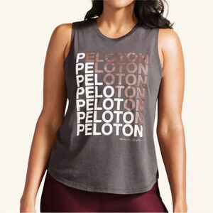 EUC Peloton x Spiritual Gangster 🌈 Repeat Muscle Tank